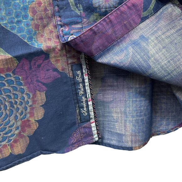 Robert Graham Men's Schultz Short Sleeve Tailored Fit Abstract Print Shirt Small - Picture 7 of 8